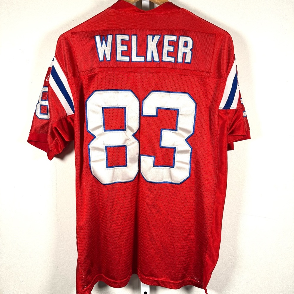 Wes Welker Reebok OnField Jersey NFL Players #83 Patriots Vintage Size 52